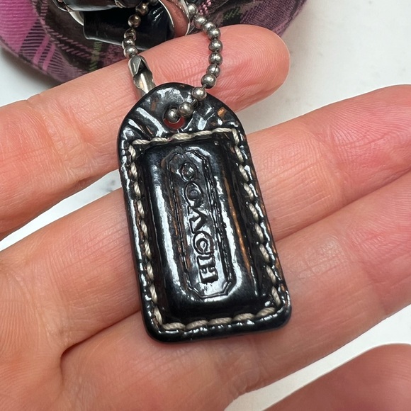 Coach Wool Plaid Handbag in Pink 100% Wool - Picture 10 of 16